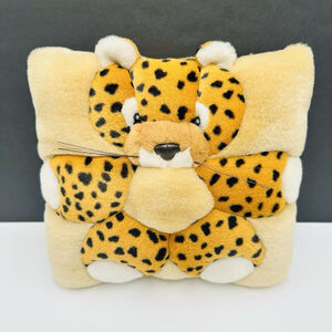 Cheetah Plush Animal Pillow 12" TWIE Leopard Cub 1998 Vintage Angel Toy Soft 3D